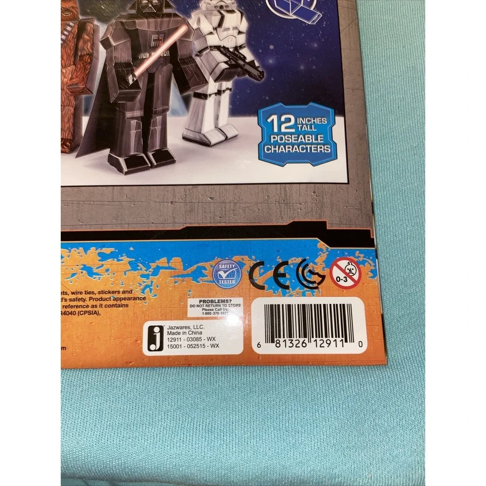 Star Wars Poseable Darth Vader Blueprints Paper Craft 12 Inch Character NIB